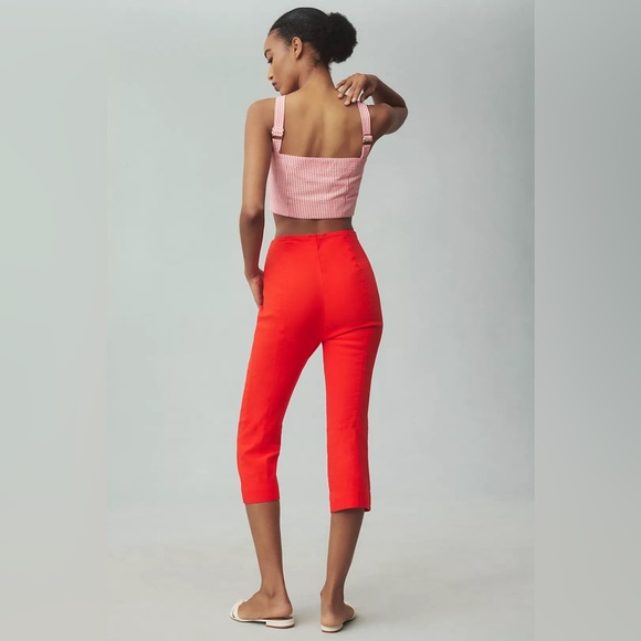 Anthropologie Maeve Structured Bombshell Capri Pants - Picture 5 of 6